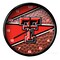 The Memory Company 11.5" Black and Brown NCAA Texas Tech Red Raiders Wall Clock